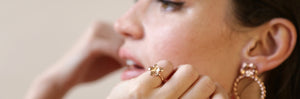 collection elissa carthage or jaune or rose torsade avec fleur