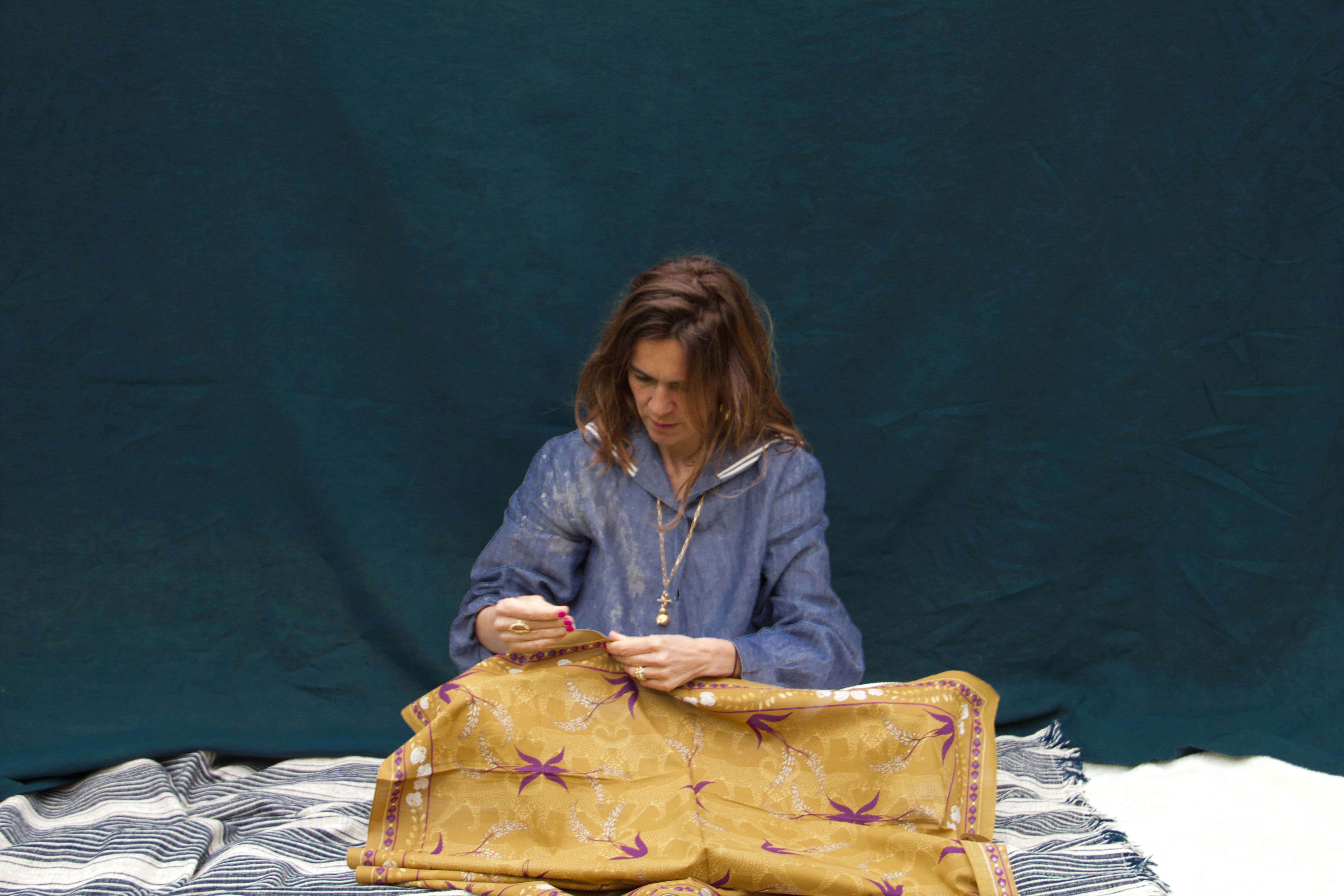 Foulard Sauvage- grand format - carthage-creation