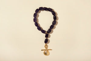 Bracelet améthystes Lou - carthage-creation