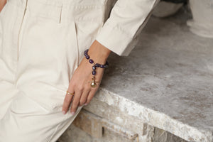 Bracelet améthystes Lou - carthage-creation